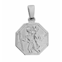 SREBRNY MEDALIK ŚWIĘTY KRZYSZTOF PRÓBA SREBRA 925 GRAWER GRATIS!