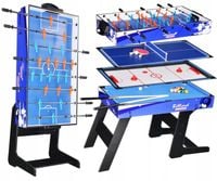 SKŁADANY STÓŁ DO GIER 4W1 GRY PIŁKARZYKI CYMBERGAJ BILARD PING PONG