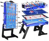 SKŁADANY STÓŁ DO GIER 4W1 GRY PIŁKARZYKI CYMBERGAJ BILARD PING PONG TENIS