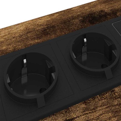 Szafka Nocna 2 pcs Wędzony dąb Materiał drewnopochodny na Arena.pl