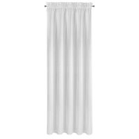Firana na taśmie SIBEL 140x270 biała + srebrna