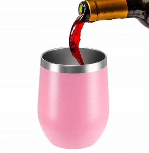 KUBEK TERMICZNY ZE SŁOMKĄ i POKRYWKĄ NA KOKTAJL WINO KAWĘ YERBA MATE 360ml na Arena.pl