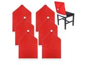 6x pokrowiec na krzesło czapka mikołaj świąteczny