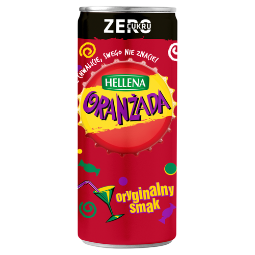Hellena Zero Cukru Oranżada czerwona 250 ml na Arena.pl
