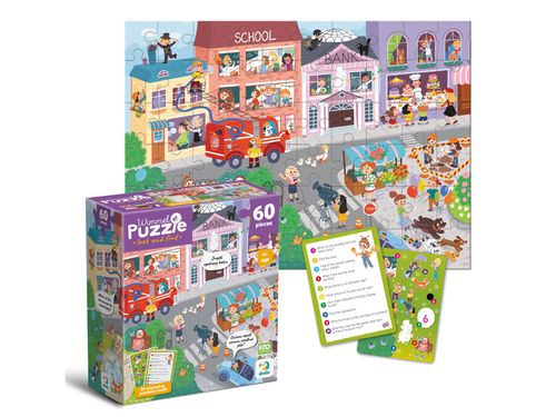 Puzzle ”Miasteczko Zawodów”, Ilość Elementów 60, Dodo 300662 na Arena.pl