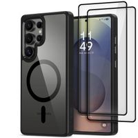 2 x ETUI CASE OBUDOWA COVER SZTYWNE MAGSAFE NA GALAXY S25 ULTRA + 2-PAK SZK