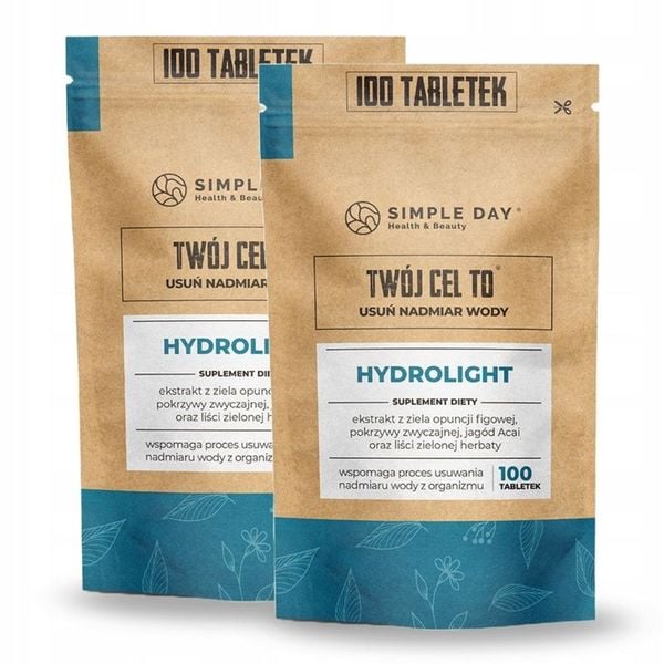 HYDROLIGHT - Pomaga Usuń Nadmiar Wody 100 tabletek na Pozbycie się Wody zdjęcie 1