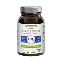 Biowen Magnez Z Potasem 1000 mg 100 kapsułek