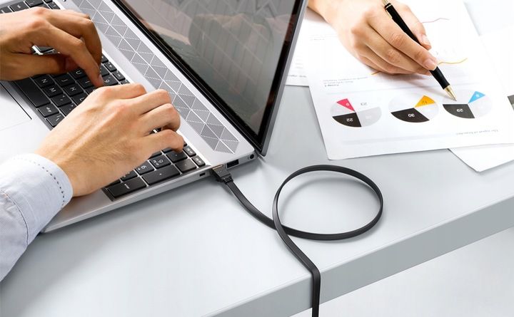 KABEL SIECIOWY LAN ETHERNET PŁASKI SFTP CAT7 5M zdjęcie 12