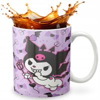 KUBEK 330ml GRAFIKA PREZENT ŚWIĘTA WZÓR - KUROMI MELODY + IMIĘ