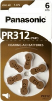 bateria panasonic 312 słuchowa pr312 - blister 6szt.