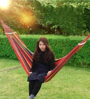 DUŻY HAMAK DWUOSOBOWY OGRODOWY MOCNY XXL TORBA 200KG 270x150 BRAZYLISK LINY