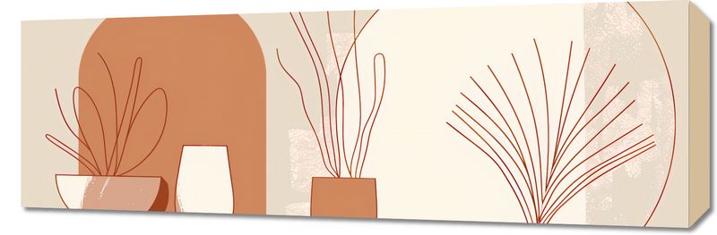 Obraz 90x30cm Widok Roślin zdjęcie 1