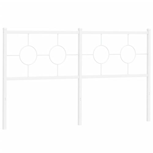 Metalowe wezgłowie, białe, 160 cm na Arena.pl