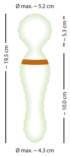 podwójny masażer różdżka wibrator 19 cm 9 trybów na Arena.pl