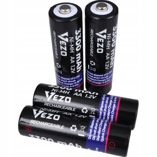 Akumulator niklowo-metalowo-wodorkowy (NiMH) VEZO AA (R6) 3300 mAh 4 szt. na Arena.pl
