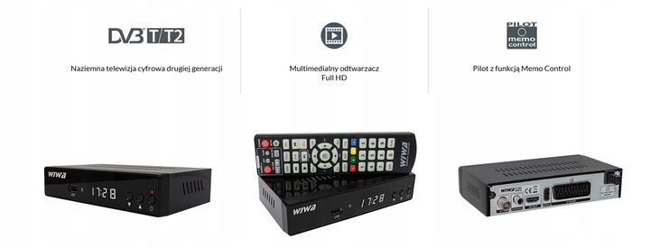 Tuner Dekoder Telewizji WIWA DVBT2 HEVC H.265 MAXX zdjęcie 9
