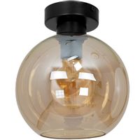 LAMPA sufitowa SOFIA MLP6575 Milagro skandynawska OPRAWA szklana kula czarna bursztynowa