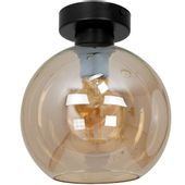 LAMPA sufitowa SOFIA MLP6575 Milagro skandynawska OPRAWA szklana kula czarna bursztynowa