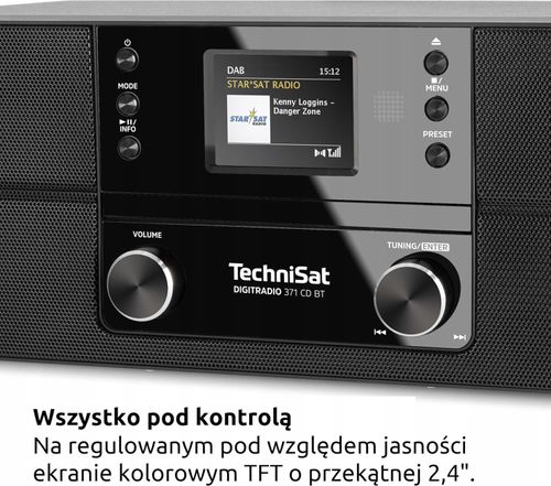 Radio sieciowe DAB+, FM TechniSat DigitRadio 371 CD Bluetooth Czarny Pilot na Arena.pl
