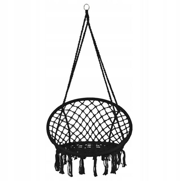 FOTEL WISZĄCY HUŚTAWKA OGRODOWA BOCIANIE GNIAZDO BOHO DO DOMU OGRODU 120CM zdjęcie 5