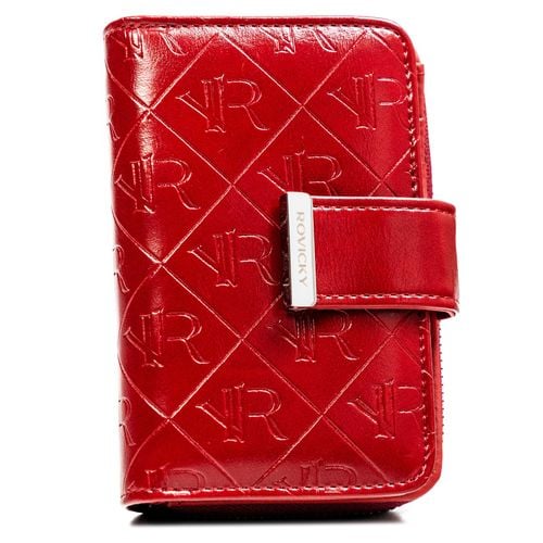portfel damski z tłoczonym monogramem - rovicky na Arena.pl