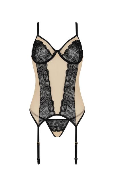 Bielizna-Daisy Corset Beige S/M zdjęcie 3