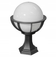 SU-MA Lampa Ogrodowa Stojąca Kula 43cm E27 IP43 Czarna Kule