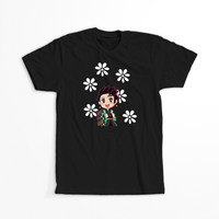 Koszulka Czarna Demon Slayer / Kimetsu no Yaiba / Miecz zabójcy demonów - WYBIERZ KOLOR KOSZULKI I FASON Damska M