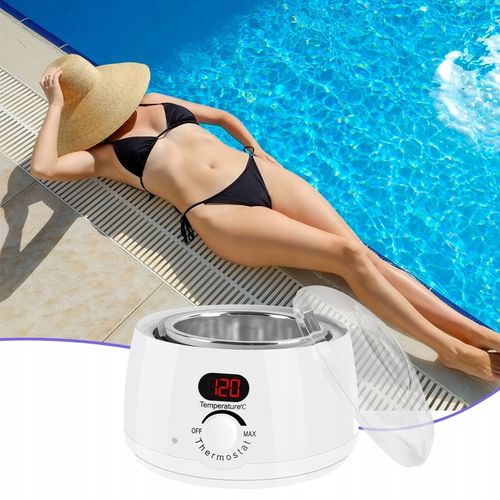 Podgrzewacz wosku 5x wosk twardy Zestaw depilacja LCD 100W z akcesoriami na Arena.pl