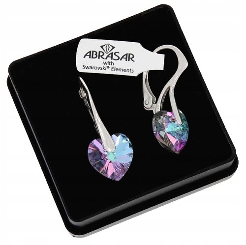 SREBRNE KOLCZYKI SERCA ELEMENT SWAROVSKI na Arena.pl