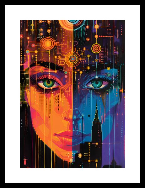 Plakat 21x29,7cm Cyfrowa Psyche zdjęcie 3