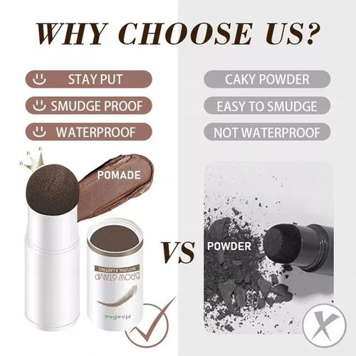 STEMPEL DO BRWI POMADA 10 SZABLONY czarny X1 na Arena.pl