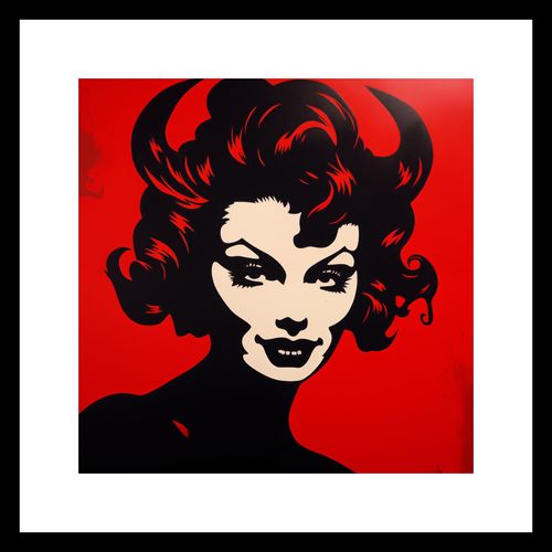 Plakat 30x30cm Czerwona Diablica na Arena.pl