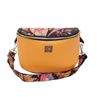 Torebka i Nerka 2w1 - Pomarańczowa i Paisley na Czarnym