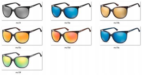 MUCHY Okulary Damskie Lustrzane PRZECIWSŁONECZNE na Arena.pl