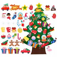 SZTUCZNA CHOINKA Z FILCU 95 cm ŚWIĄTECZNA DLA DZIECI NA BOŻE