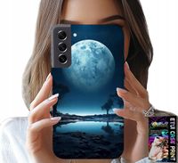 ETUI DO SAMSUNG GALAXY S21 FE - PEŁNIA KSIĘŻYCA KSIĘŻYC FUTERAŁ + FOLIA