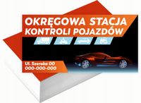Wizytówki firmowe 100szt DUŻY WYBÓR wzorów STACJA KONTROLI POJAZDÓW