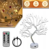 LAMPKA NOCNA LED DRZEWKO OZDOBNE USB 108 LEDÓW 50CM DEKORACJA NA ŚWIĘTA