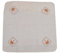Obrus lniany z muffinkami 140x240 cm