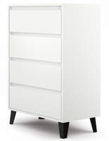 Nowoczesna Komoda 4SZ 70 cm Biała KENDI TS - 2 Kolory
