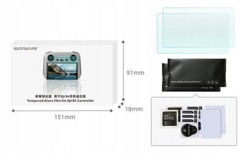 SZKŁO HARTOWANE 9H OCHRONNE DO DJI RC MINI 3 PRO / RC 2 MINI 4 PRO - 2 SZT. na Arena.pl