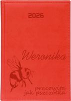 KALENDARZ A5 2026 dzienny PLANER z grawerem DLA PSZCZELARZA Z IMIENIEM