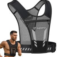 Kamizelka do biegania na rower szelki odblaskowe z kieszeniami lekki