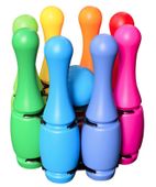 KOLOROWE PLASTIKOWE KRĘGLE KULA STOJAK 11 EL.