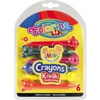 KREDKI ŚWIECOWE 6 KOLORÓW BABYLINE COLORINO 5907690833022
