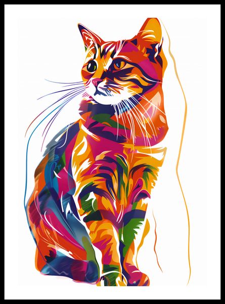 Plakat 42x59,4cm Nasycony Kot zdjęcie 3