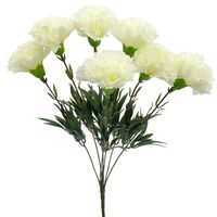 GOŹDZIK SZTUCZNY BIAŁY BUKIET SZTUCZNE KWIATY GOŹDZIKI BUKIET GOŹDZIKÓW