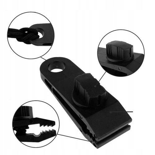 10X KLIPSÓW DO DUŻYCH OBCIĄŻEŃ Z 10 NAPINACZEM, 10 KARABIŃCZYKÓW DO MARKIZ na Arena.pl